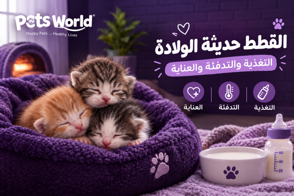 القطط حدثة الولادة