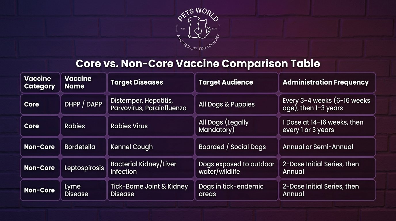 dog vaccination schedule