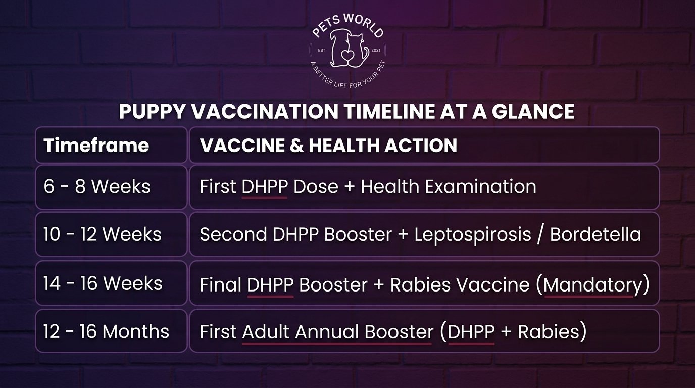 dog vaccination schedule