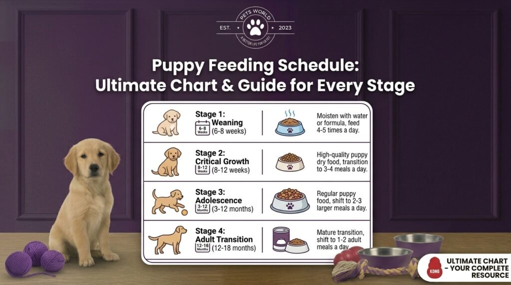 puppy feeding schedule